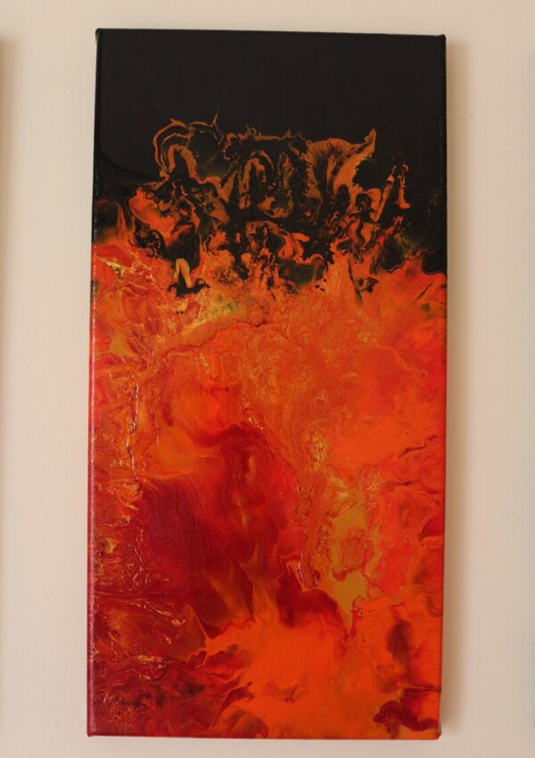 Red Flames 20 x 40 cm