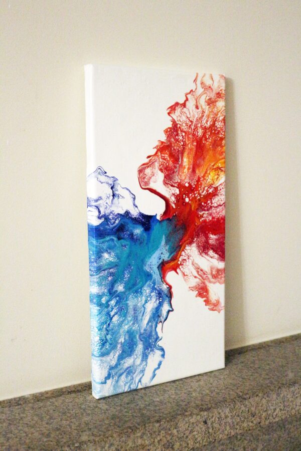 Fire and water 20 x 40 cm